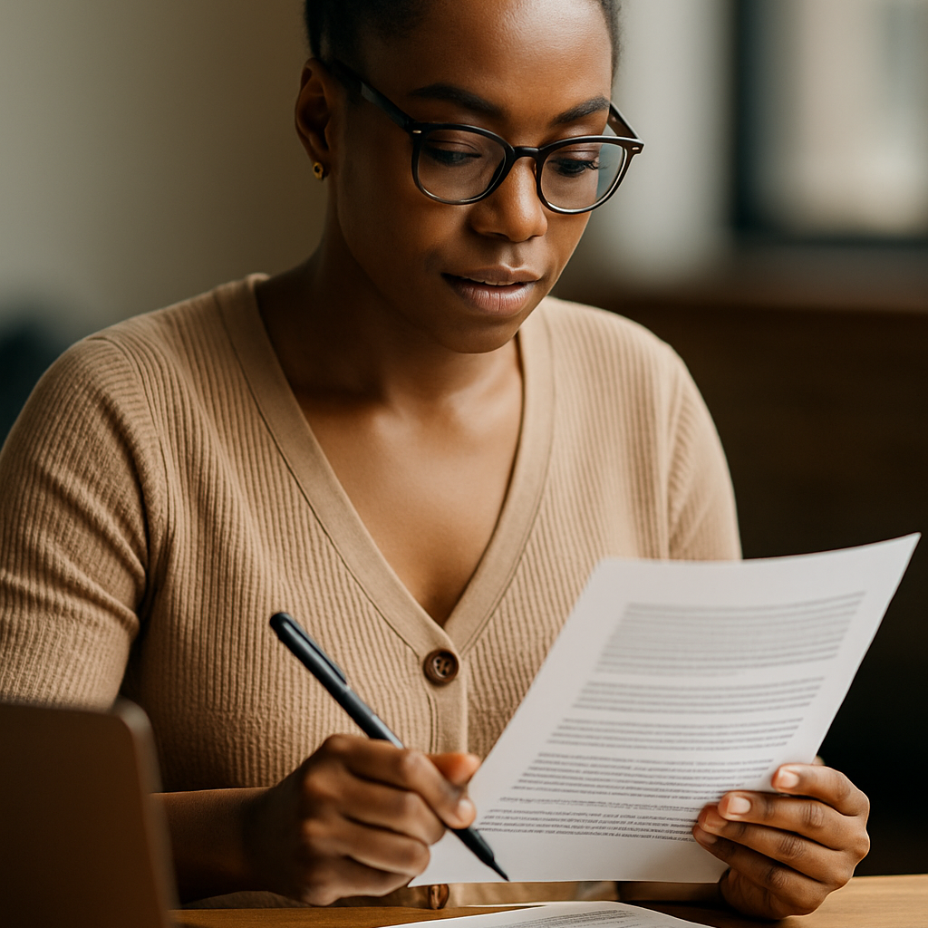 Interprète faisant la traduction à vue